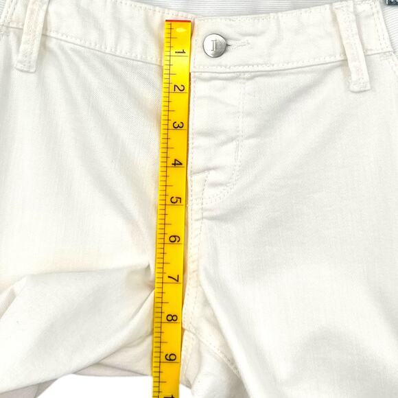 Isabel Maternity by Ingrid & Isabel White Mid Rise 5 Pocket Skinny Pants Size 10 - Picture 6 of 7